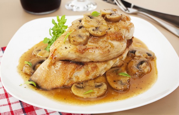 Mushroom Smothered Chicken