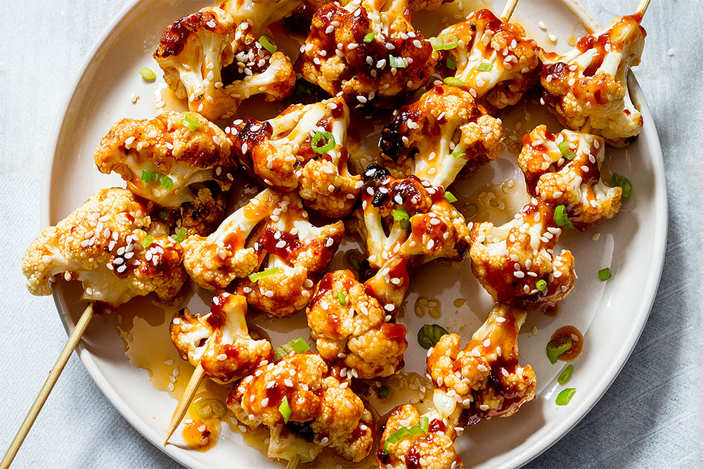 Zoye Spicy Chinese Cauliflower Skewers